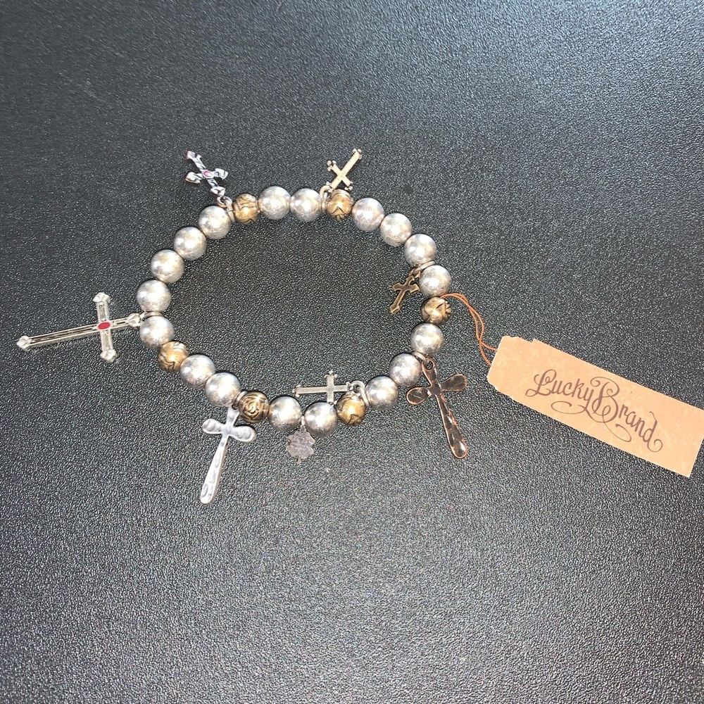 LUCKY BRAND CROSS BRACELET NWT
